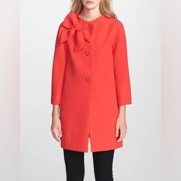 Kate Spade Dorothy Coat in Geranium - Picture 1 of 6